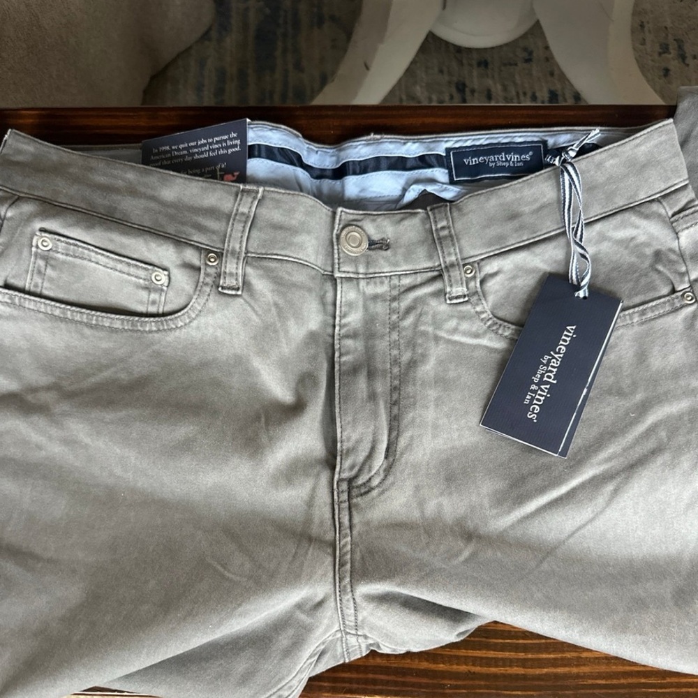 NWT vineyard vines Men’s 5-Pocket Pant - Gray - 32x32 $106 OFF!